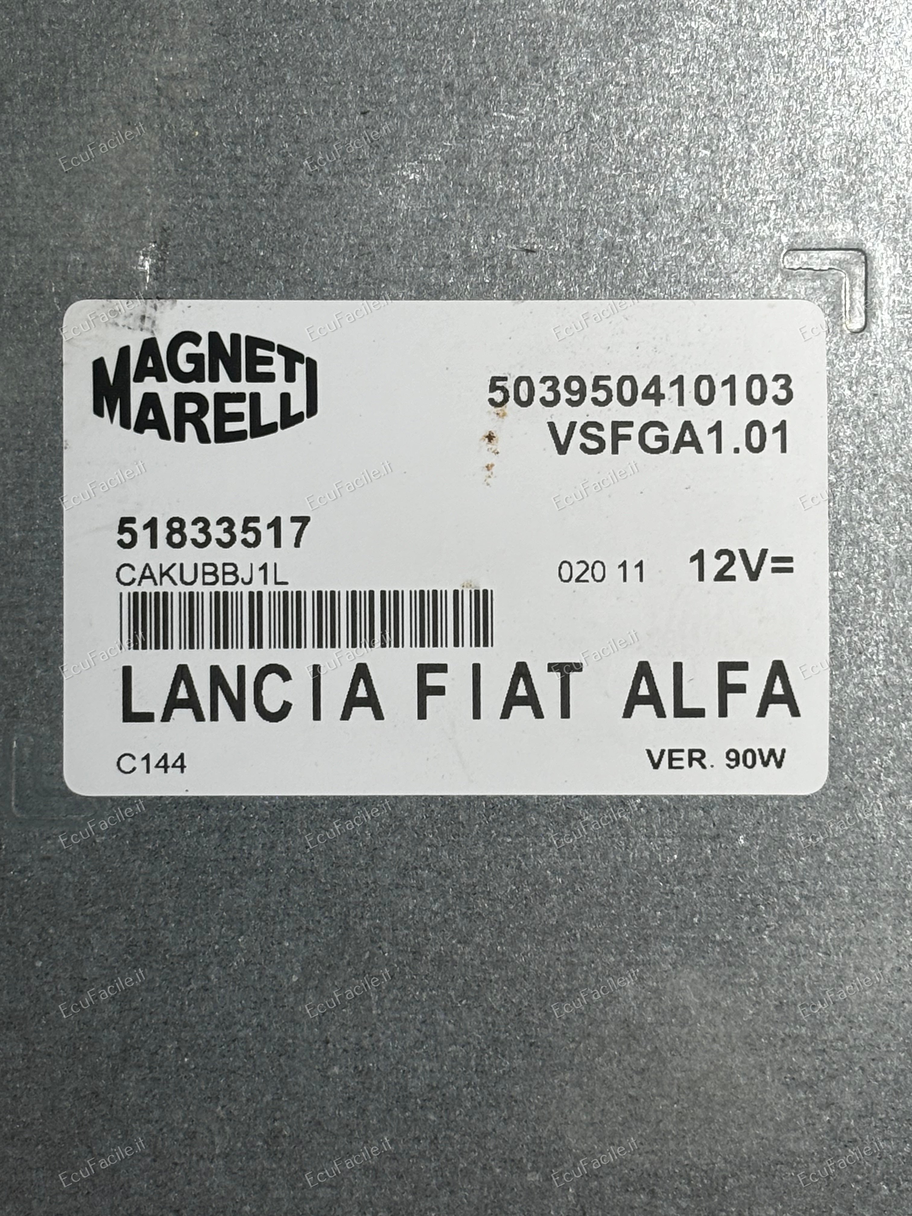 Ecu derivazione autoradio fiat 500 alfa mito 51833517