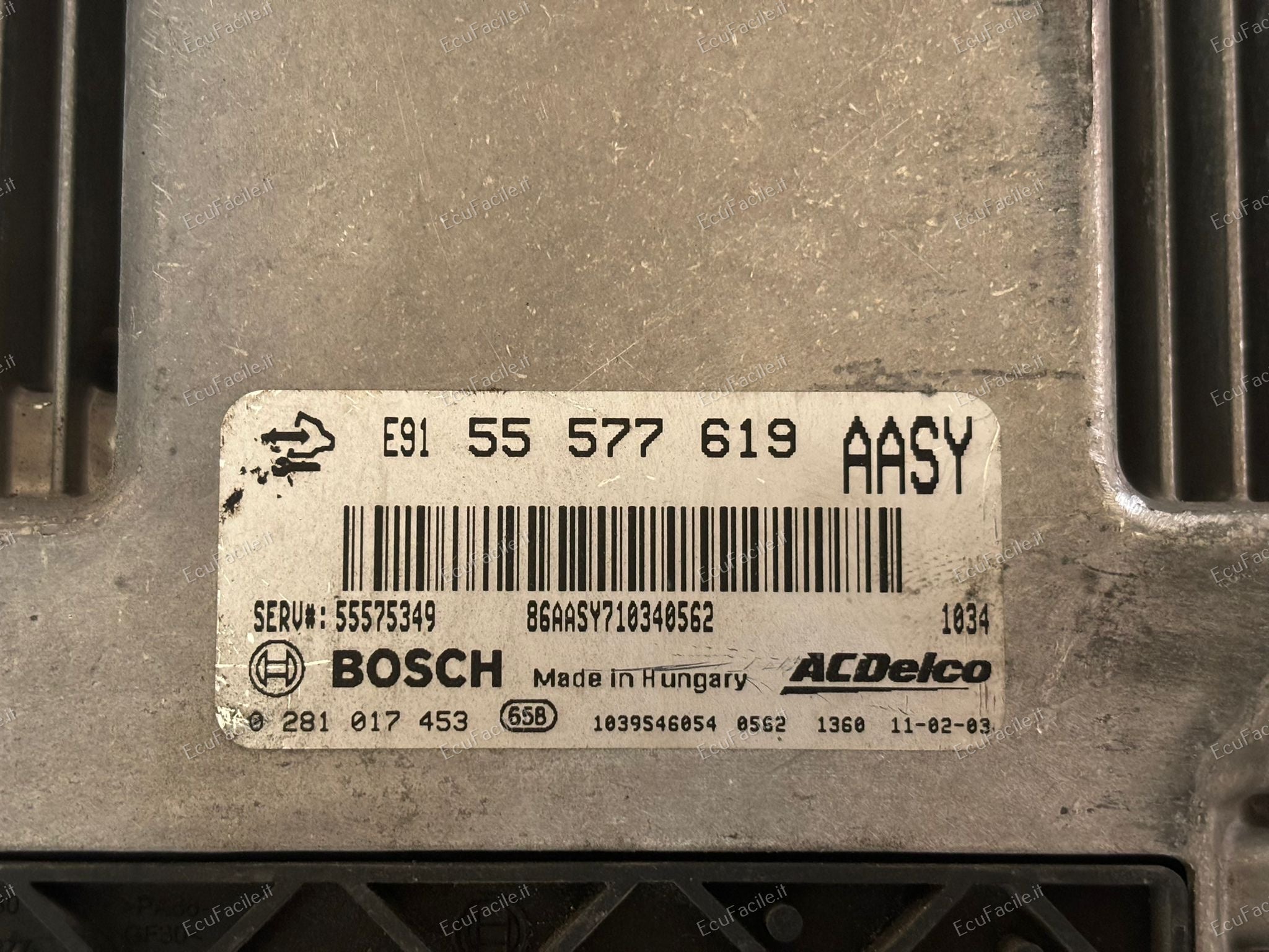 ECU OPEL INSIGNIA 2.0 CDTI 0281017453 ACDelco 55577619 AASY