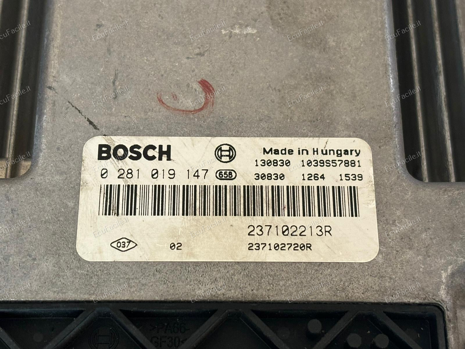 237102213R EDC17C42 0281019147 CENTRALINA MOTORE ECU RENAULT CLIO DACIA DOKKER