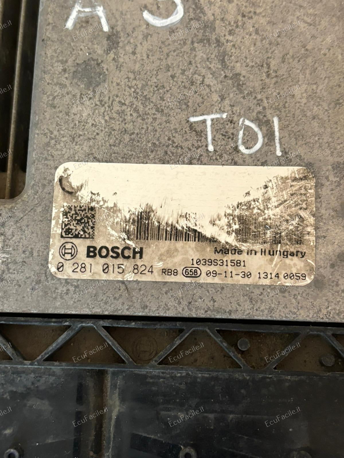 ECU AUDI A3 2.0 Tdi 143cv 0281015824 1039S31581 EDC17CP14