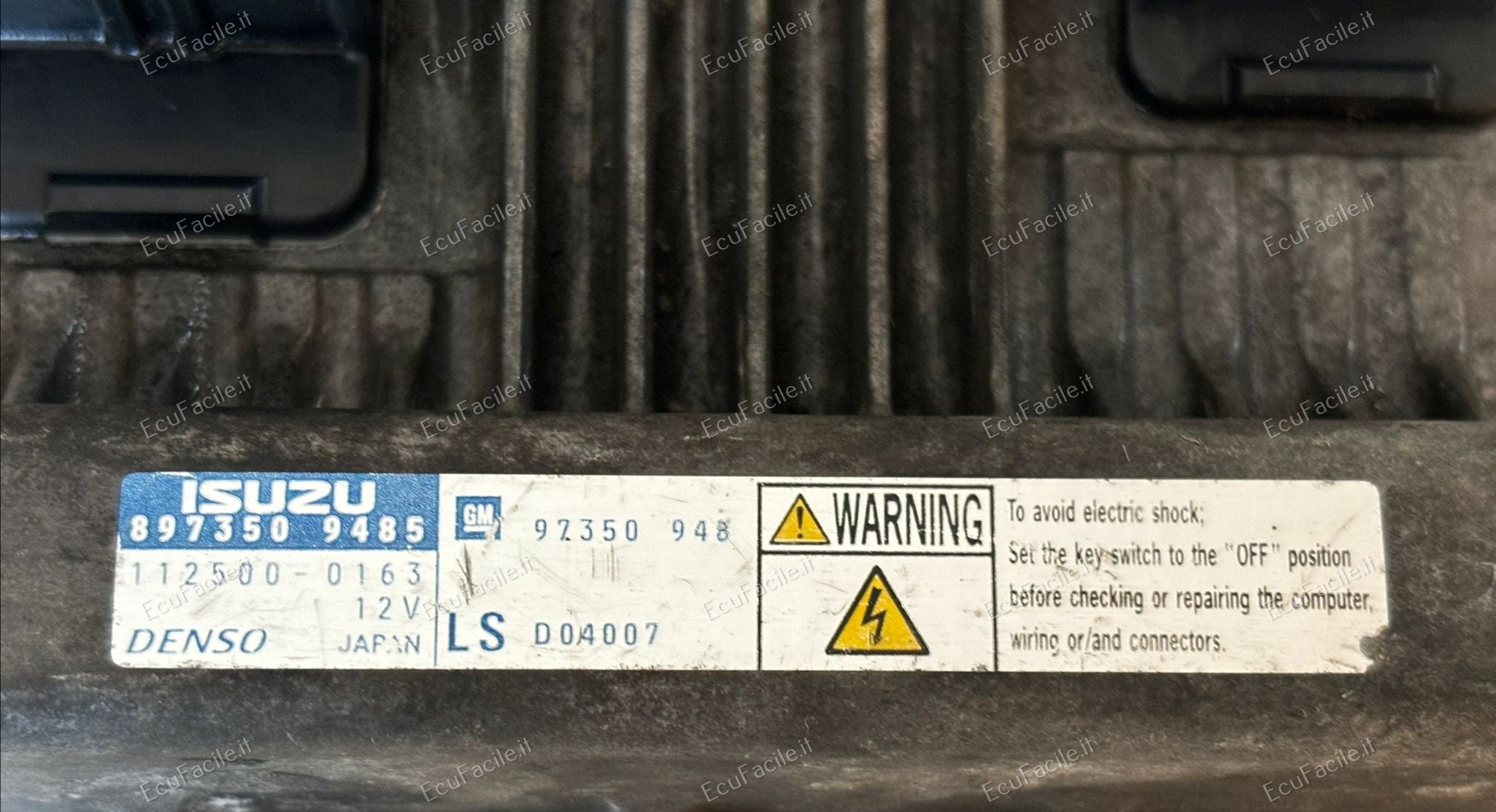 ECU motore Opel meriva 1.7 CDTI Isuzu 897350 9485 112500-0163