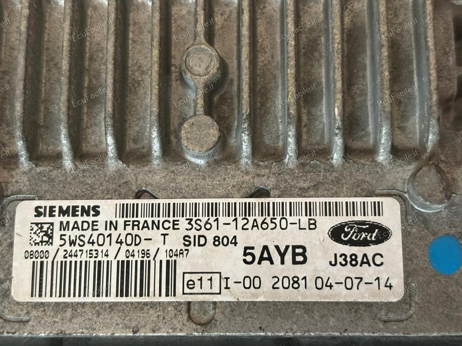 ECU FORD FIESTA 1.4 TDCI SID804 5WS40140D-T 3S6112A650LB