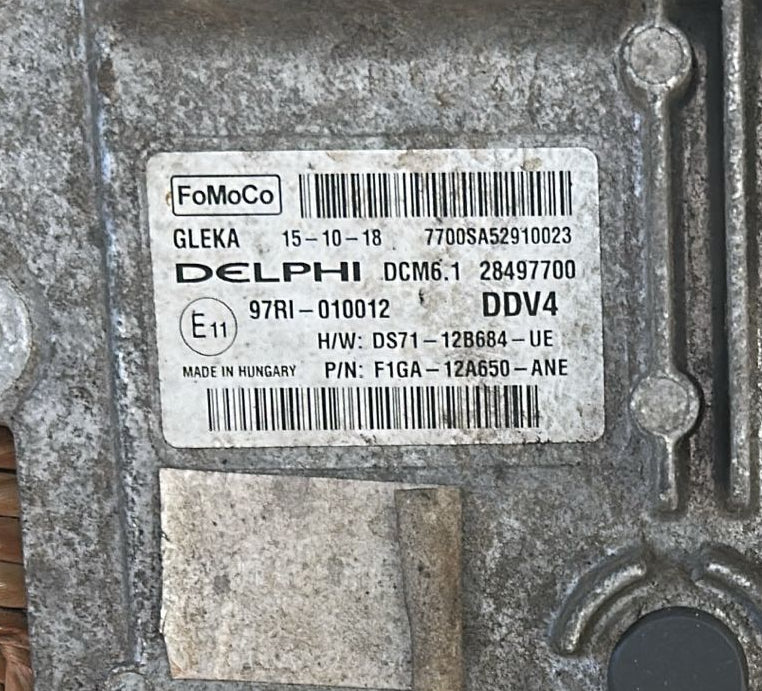 ECU DCM6.1 28497700 DS7112B684UE DS71-12B684-UE F1GA-12A650-ANE DDV4