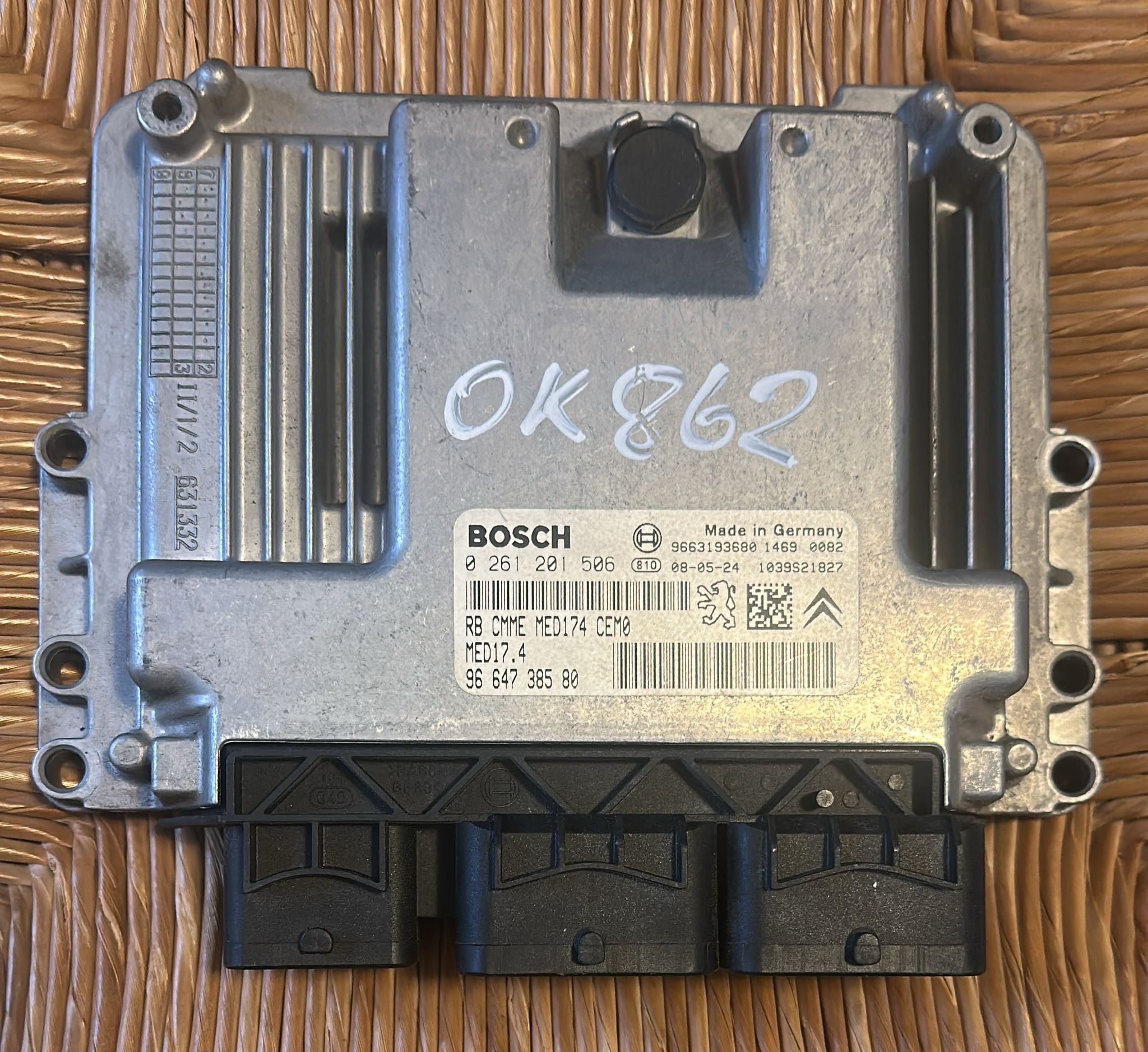 CENTRALINA MOTORE PEUGEOT 308 1.6 0261201506 9664738580 MED17.4