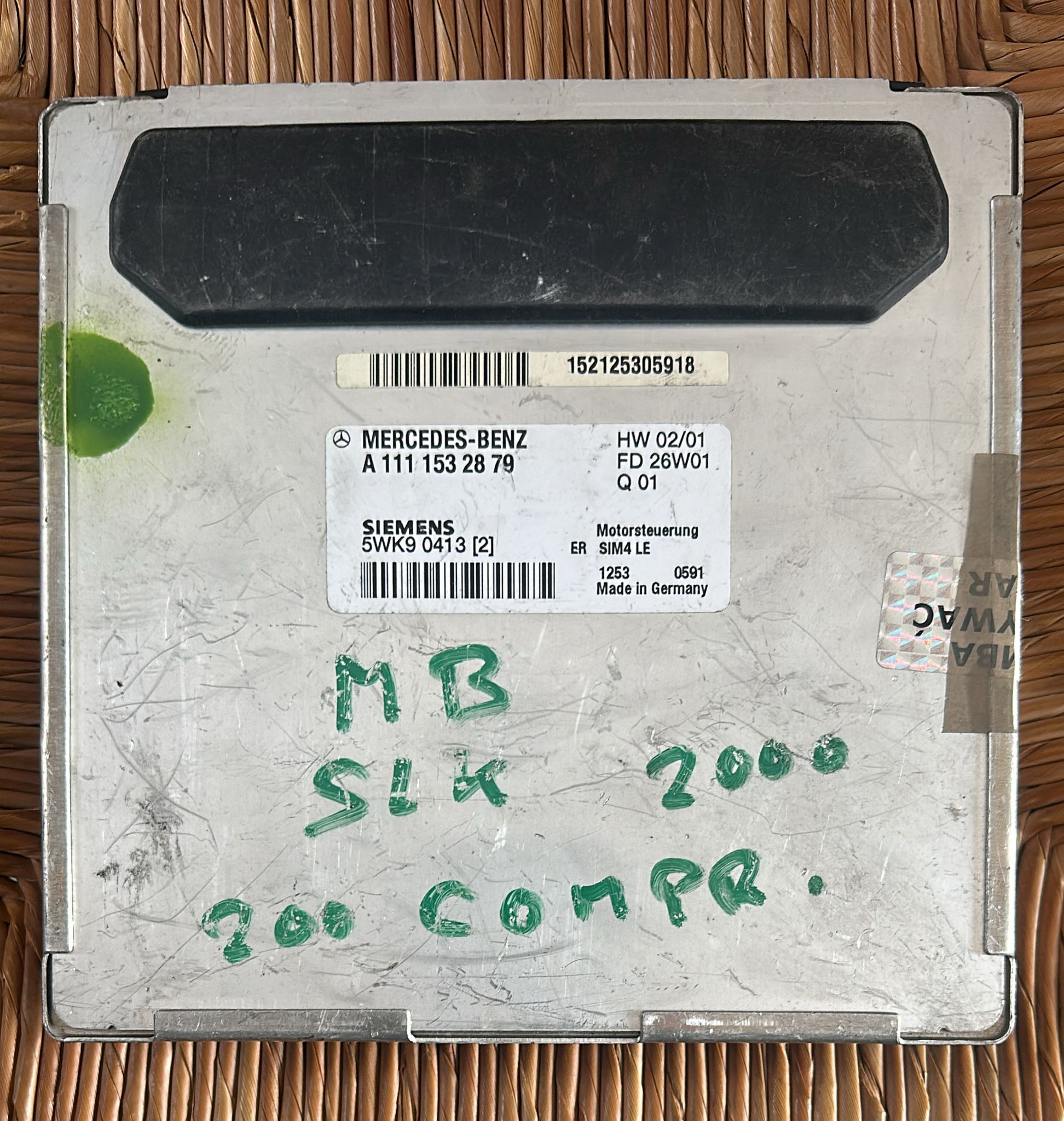 CENTRALINA MERCEDES W170 SLK 230 A1111532879 1111532879 SIEMENS SIM4 LE 5WK9 0413 (2) 5WK90413