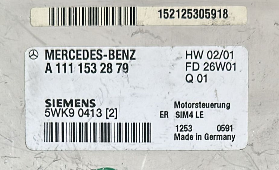 CENTRALINA MERCEDES W170 SLK 230 A1111532879 1111532879 SIEMENS SIM4 LE 5WK9 0413 (2) 5WK90413
