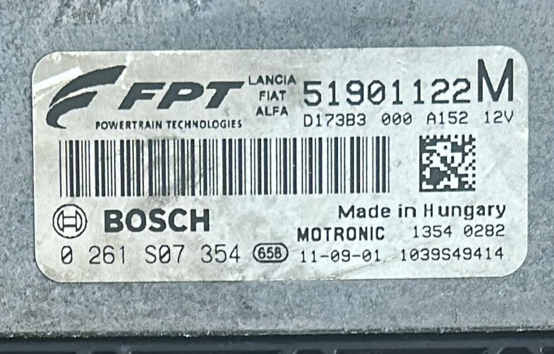 ECU MED17.3.1 0261S07354 51901122 ALFA ROMEO 159 1.8 TBI