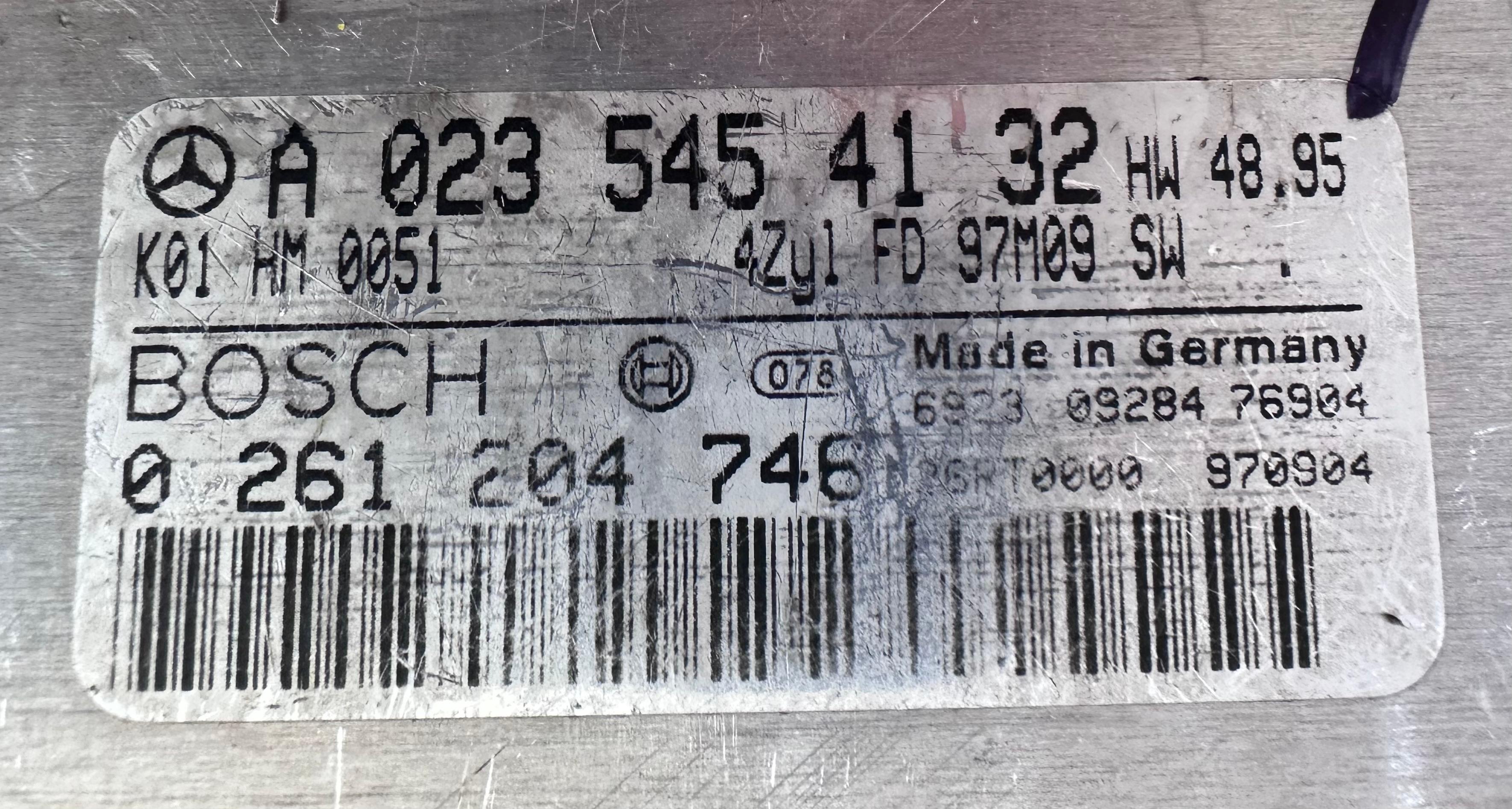 ECU BOSCH 0261204746 MERCEDES W202 W208 1997-1998