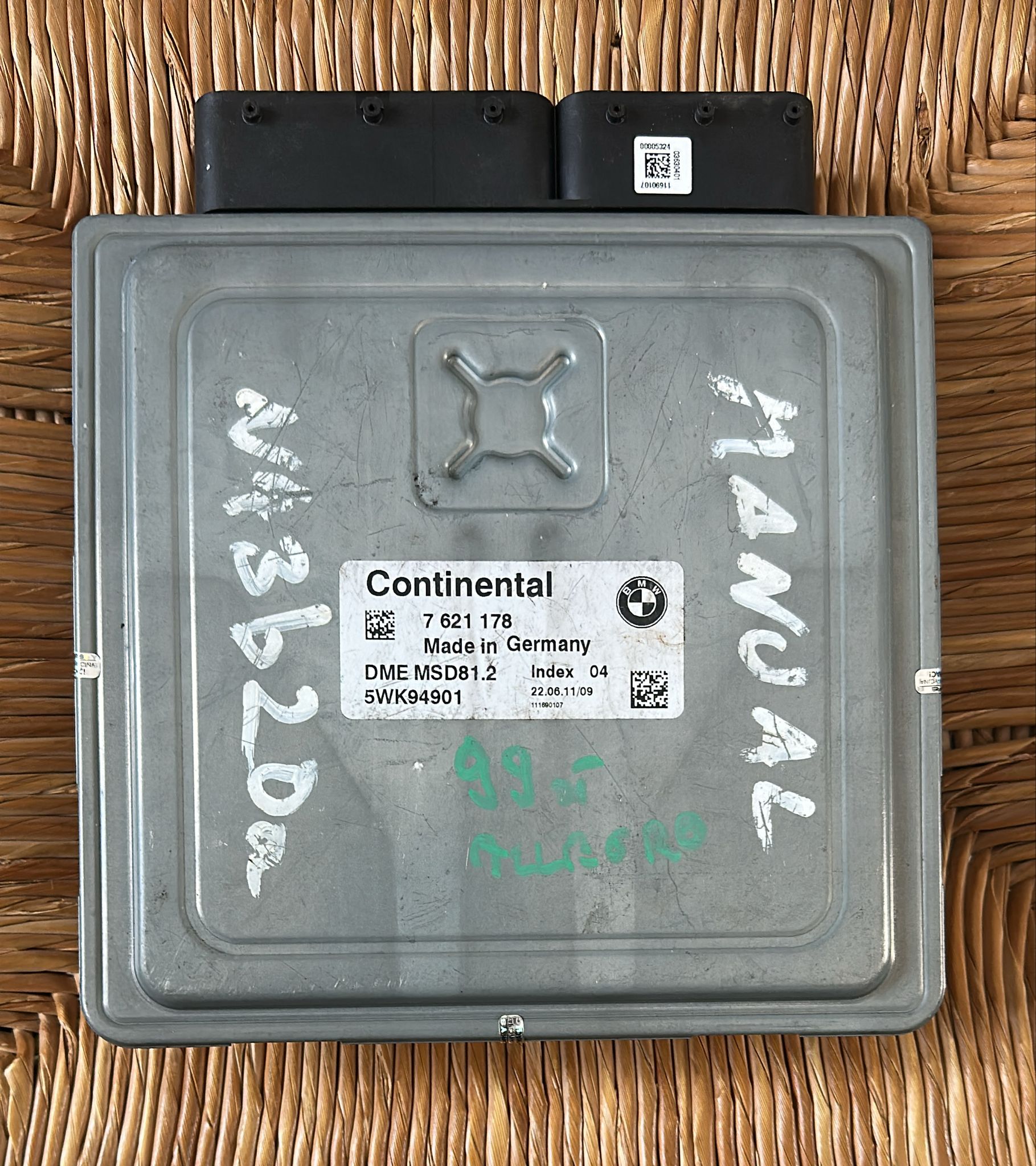 CENTRALINA MOTORE BMW 3 CONTINENTAL 5WK94901 7621178 DME MSD81.2