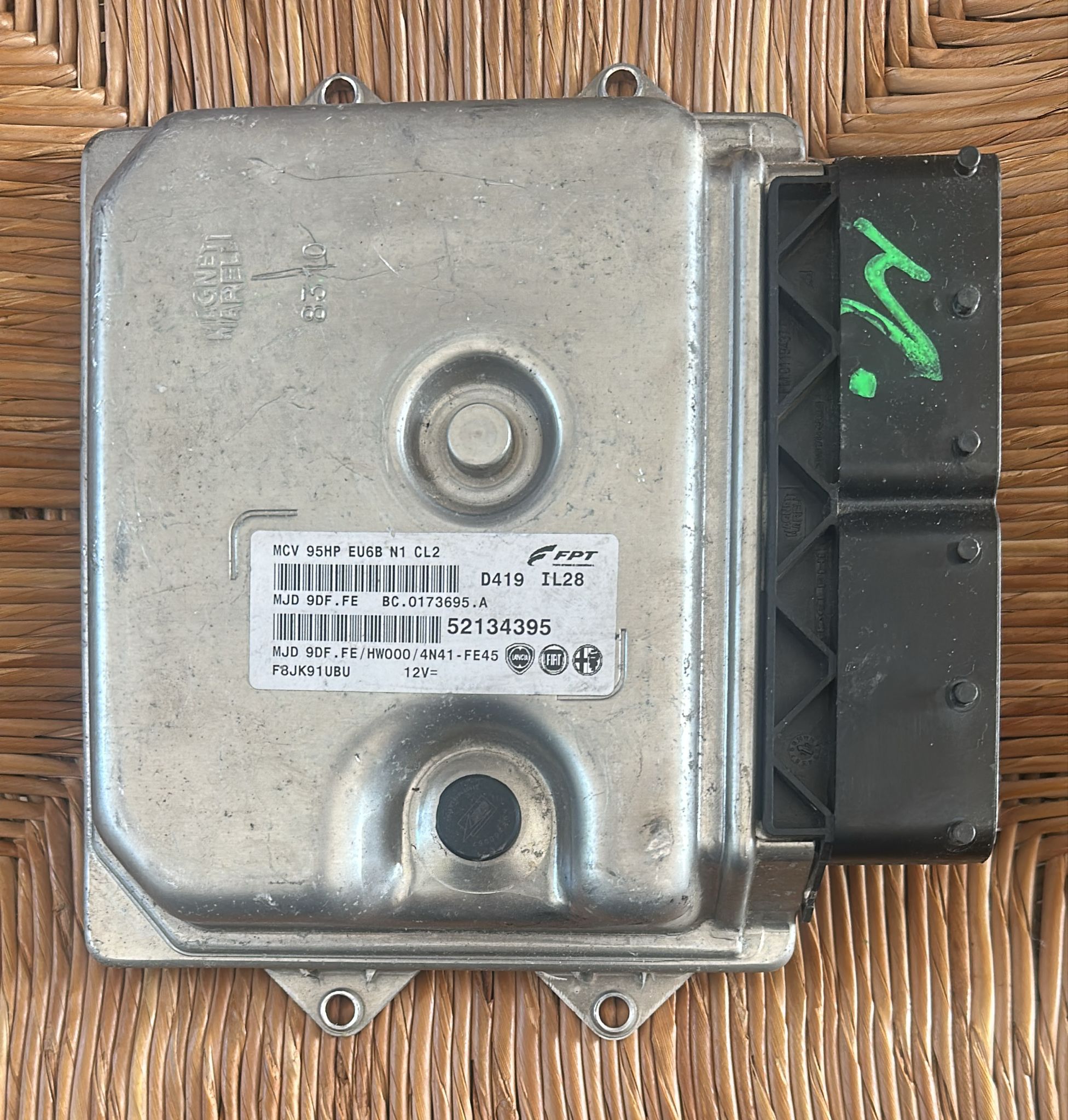 MJD 9DF.FE HW000 52134395 ECU MAGNETI MARELLI PER FIAT FIORINO QUBO