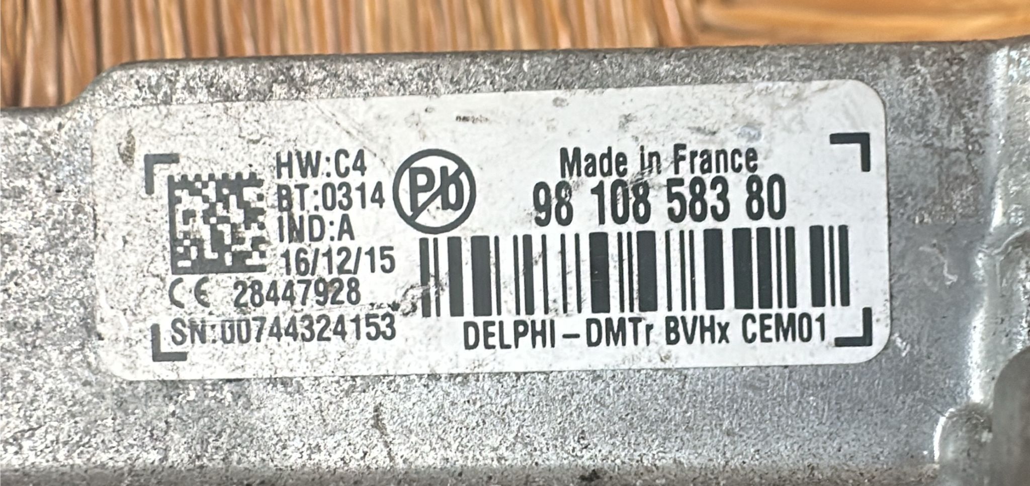 9810858380 28447928 CENTRALINA START AND STOP DELPHI PER CITROEN C3 III / CITROEN C4 CACTUS PEUGEOT 2008 OPEL COMBO E 1.6 D 73KW 5M 2P