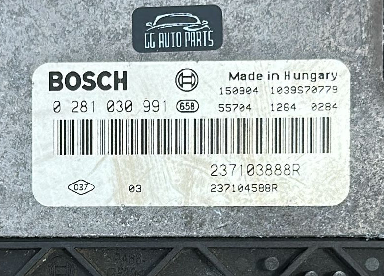 Centralina 1.6 CDTI 85kw Bosch 0281030991 Opel VIVARO EDC 17C42-3.51 237103888r