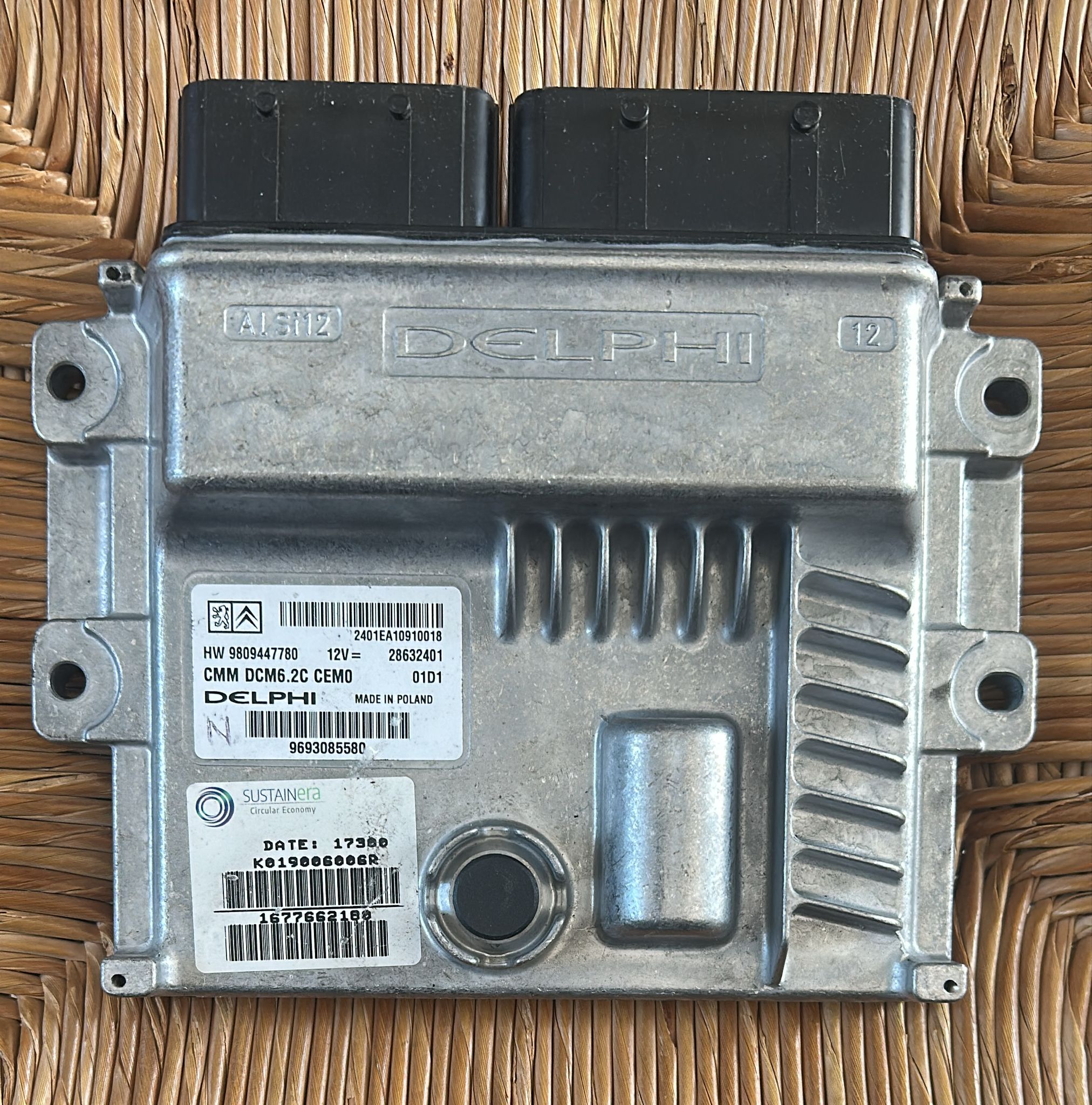 Peugeot Boxer DCM6.2C engine control unit 28632401 9693085580 9809447780