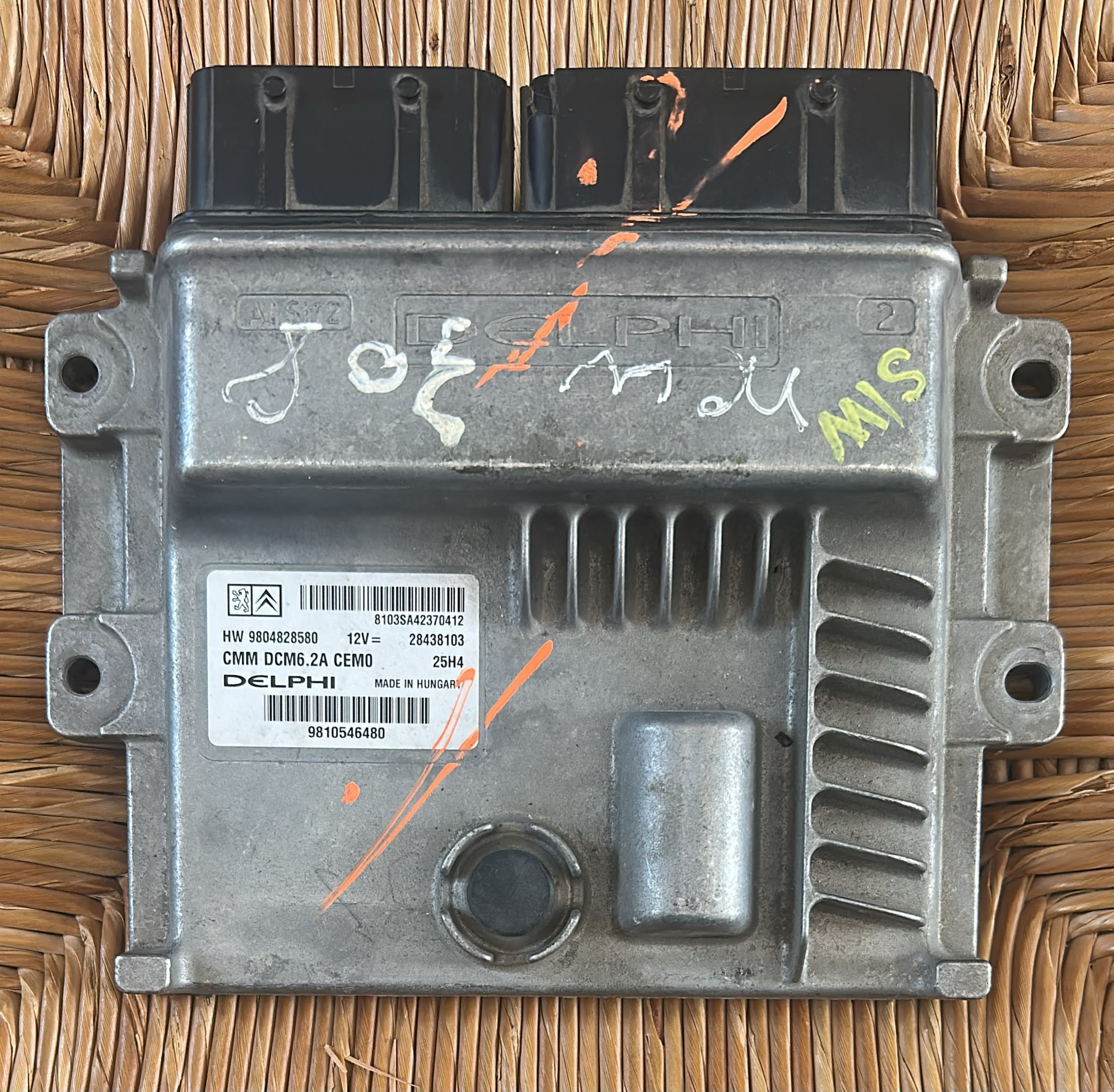 ECU PEUGEOT CITROEN HW9804828580 9810546480 28438103 DCM6.2A AUTO PROS 13