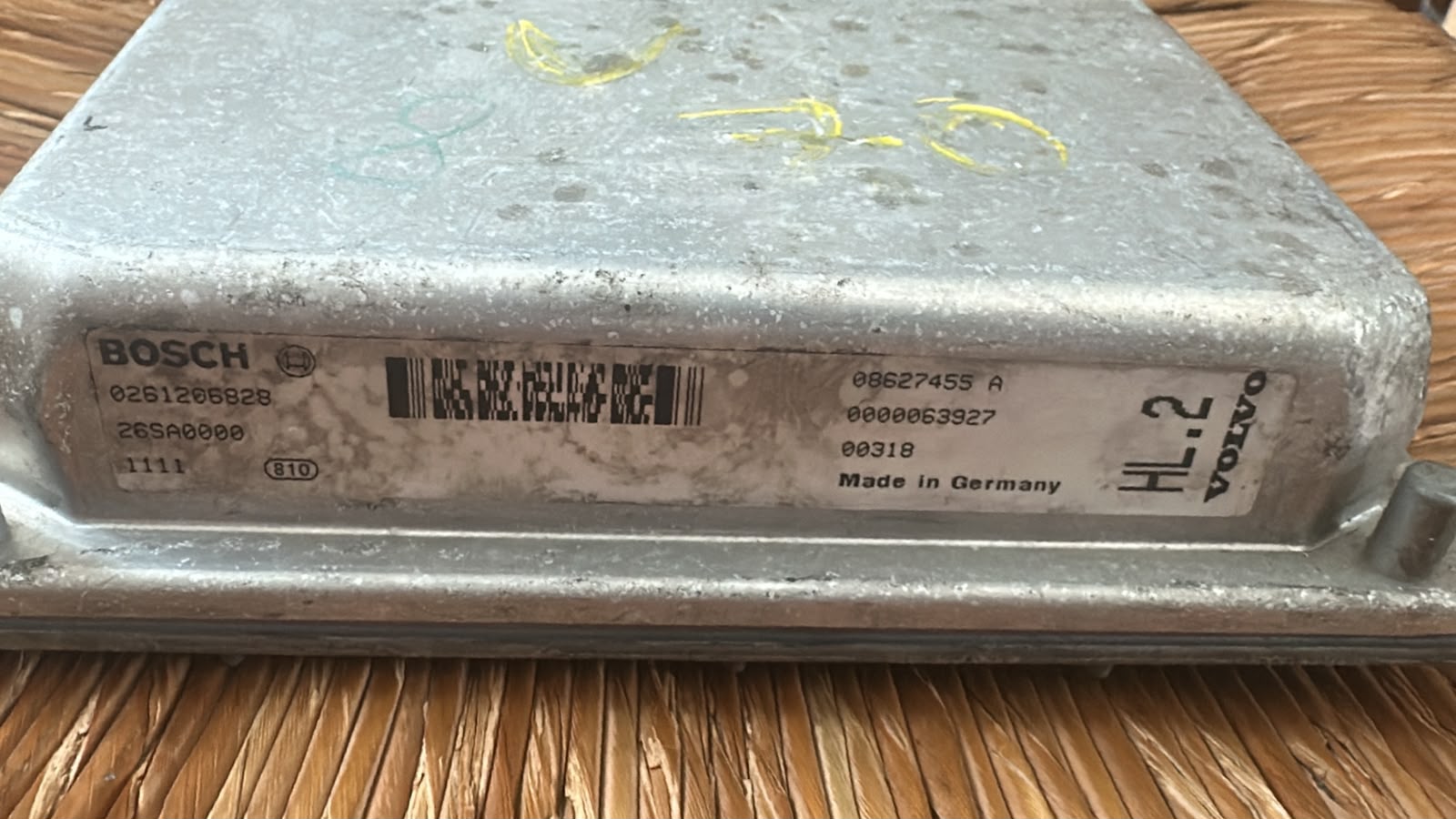 CENTRALINA MOTORE VOLVO S60 V70 S80 2.4 BOSCH 0261206828 08627455 A 0000049701 00267 HL.2