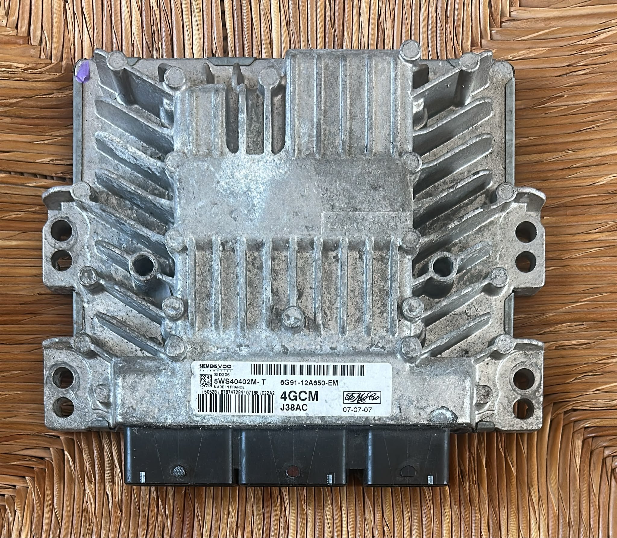 Centralina motore ECU marca SiemensVDO per Ford S-MAX 2006-2009 SID206 4GCM J38AC 5WS40402M-T