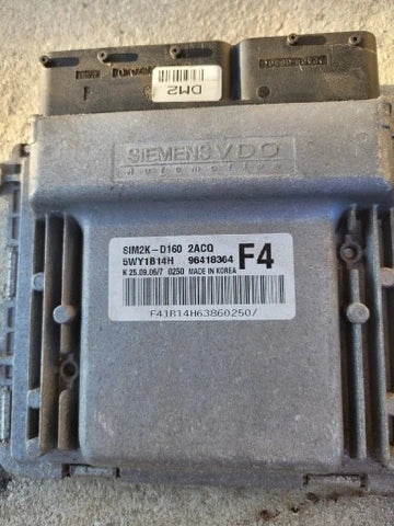 Ecu centralina chevrolet epica 2.0 24v 96418364 5wy1b14g sim2k