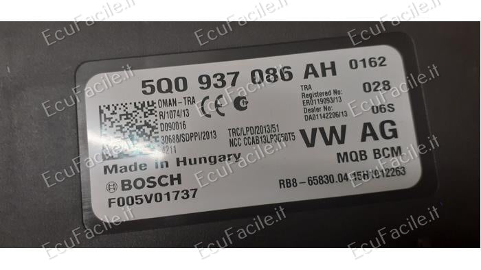 BCM VW Touran 2017 5Q0937086AH 5Q0 937 086 AH