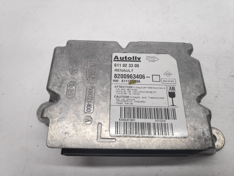 Renault CLIO Mk3 Airbag ECU Module 8200963406 HW611023300