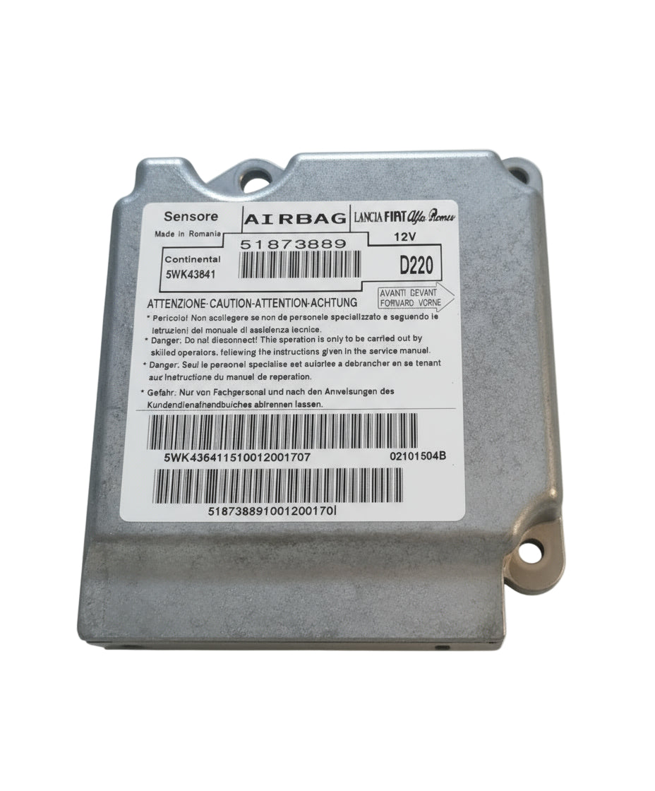 AIRBAG, FIAT, BRAVO, CONTINENTAL, 51873889, 5WK43641, 95320