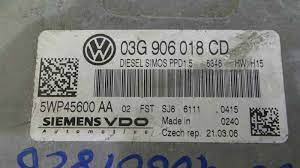 ECU VW PASSAT 2.0 TDI 03G906018CD SIEMENS 5WP45600 AA Simos PPD1.5