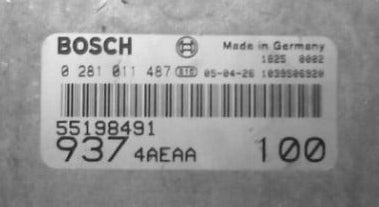 Centralina Del Motore Alfa Romeo Bosch EDC15C7-2.3 0281011487 55198491