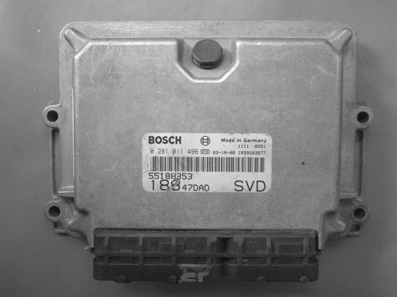 CENTRALINA MOTORE FIAT PUNTO 0281011496 EDC15C7 2.3