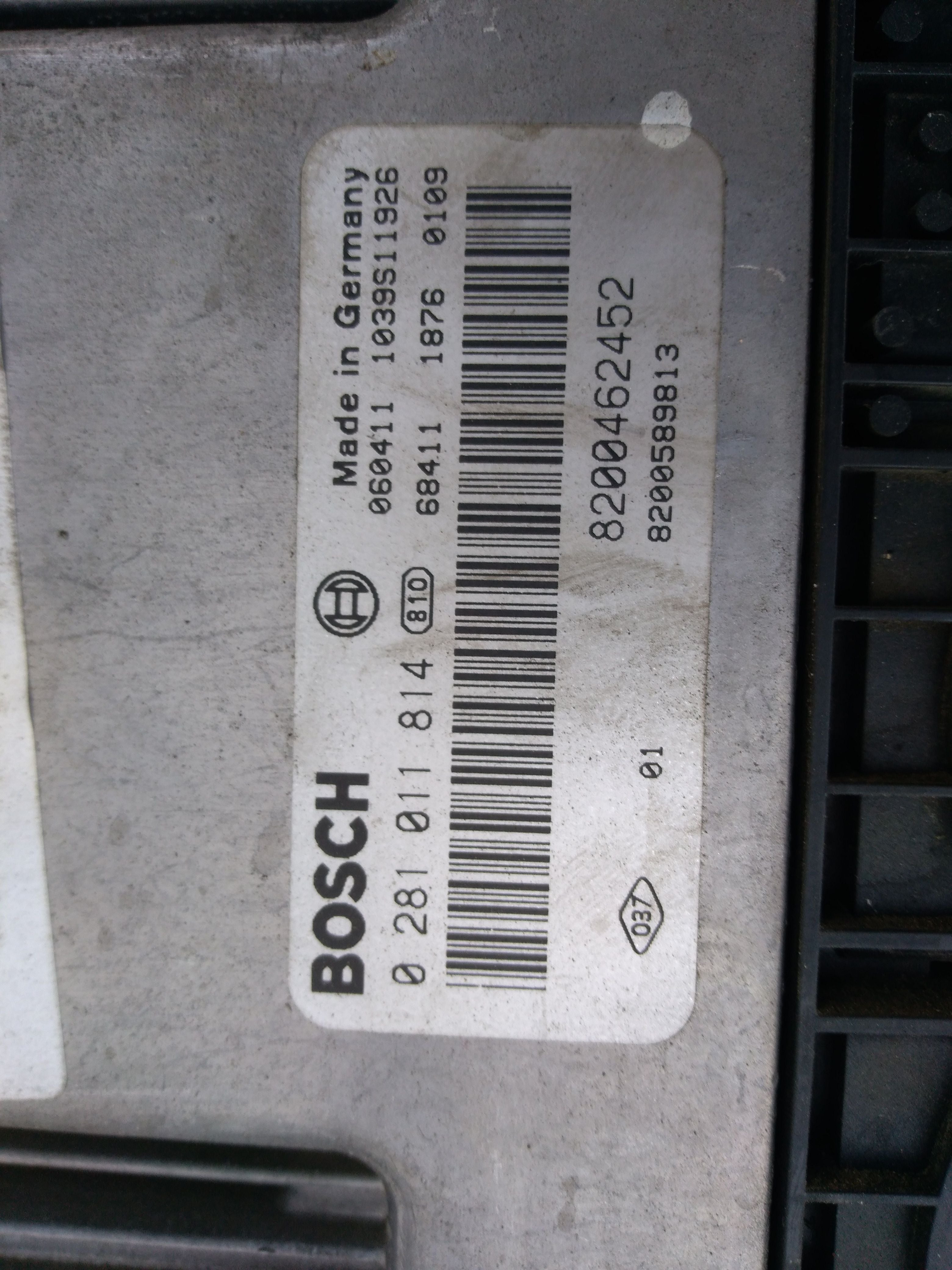 ECU MEGANE SCENIC 2.0 0281011814 8200462452 EDC 16CP33-6.1