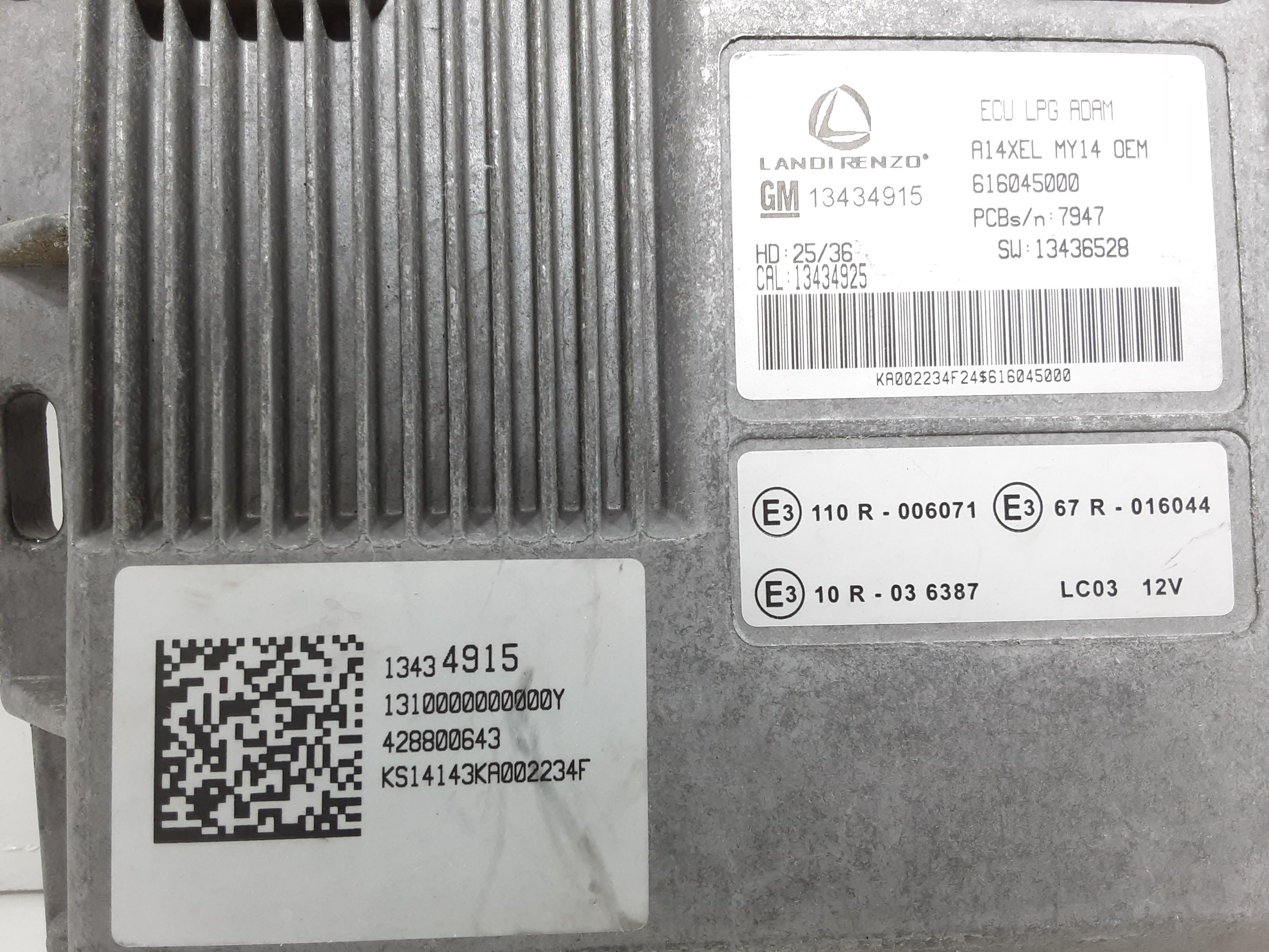 ECU GPL Landi renzo GM 13434915 LPG 616045000 SW13436528