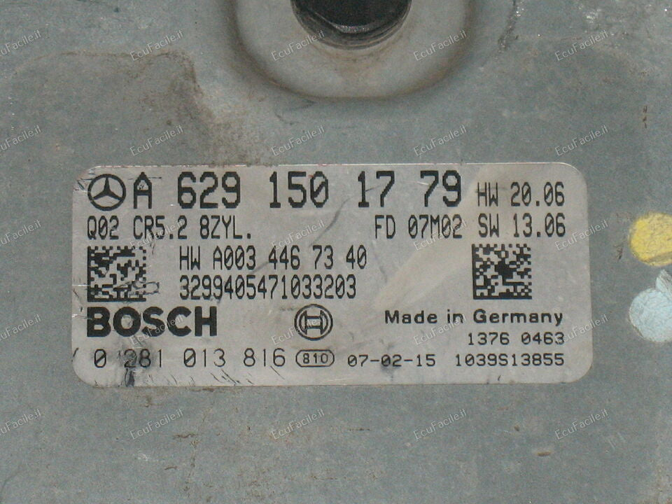 ECU CENTRALINA MERCEDES GL 420 CDI 0281013816 A6291501779 CR5.2