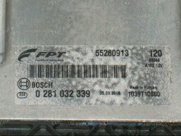 Centralina ECU Motore Fiat 500L Doblò 1.6 JTD | BOSCH 0281032339 EDC17C69-3.C2 | 55280913