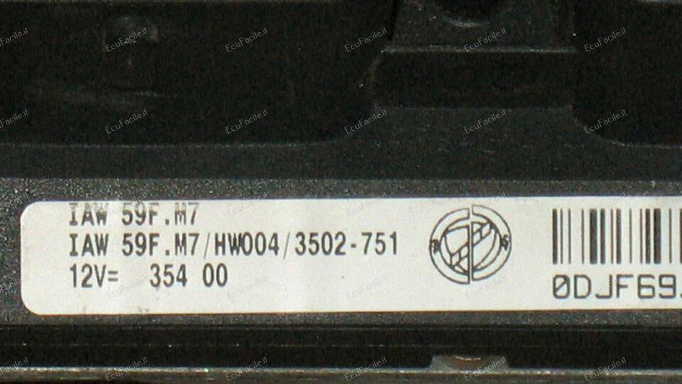 ECU Fiat Seicento 1.1 IAW 59F.M7 HW004 46808850 Vergine