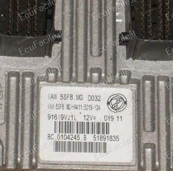 ECU CENTRALINA LANCIA YPSILON 1.2 IAW 5SF8.MG HW411 51891835