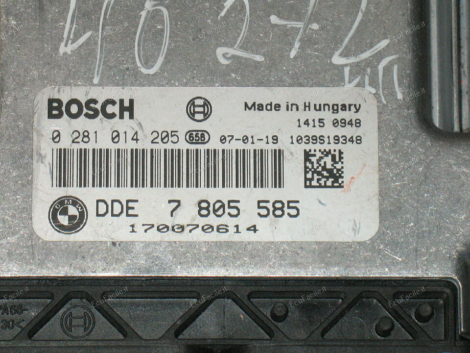 ECU BMW X5 E70 0281014205 DDE 7805585 330D EDC16CP35