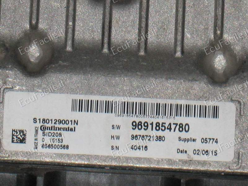 ECU DUCATO JUMPER BOXER 2.2 HDI SID208 S180129001N 9691854780