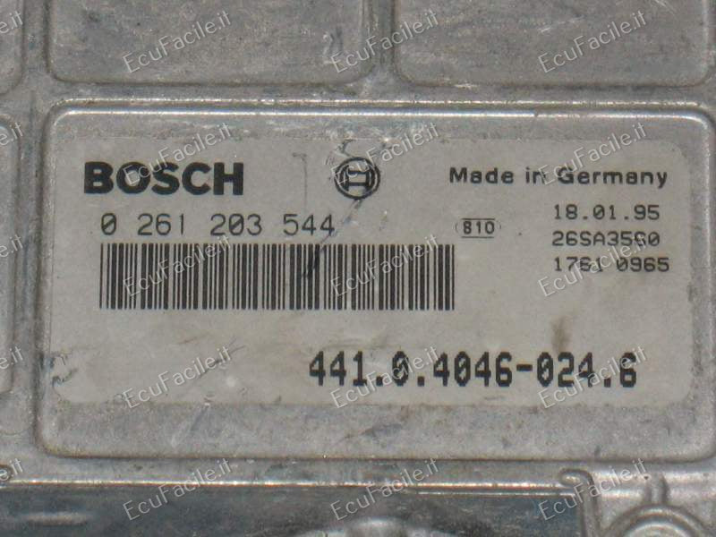 Centralina Motore ECU Skoda Felicia 1.3 Bosch 0261203544 – 441040460246 EDC-N63