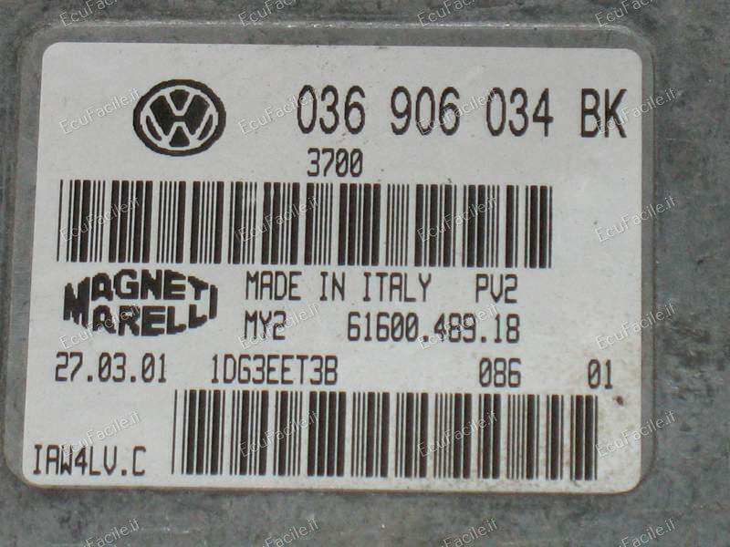 ECU SKODA FABIA 1.4 IAW 4LV.C 036906034BK / 036906034T