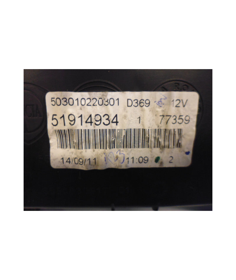 Quadro strumenti fiat punto evo 1.3 55kw 5p d 5m 2011 51914934