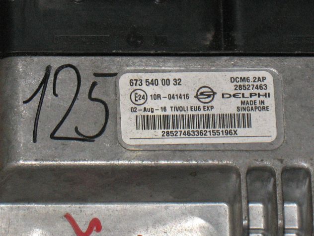 ECU SSANGYONG TIVOLI 1.6 DCM6.2AP 6735400032 28527463