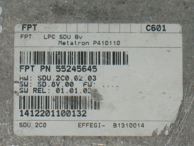 Ecu punto evo lancia metatron gpl lpg 55245645 1.4 8v p410110