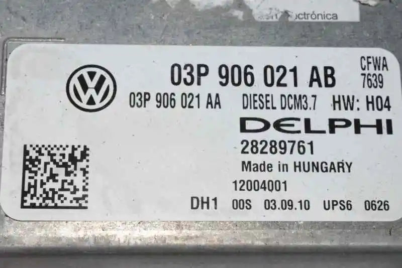 ECU Seat IBIZA 2011 Diesel DELPHI 03P906021AB 28333180 Dcm3.7