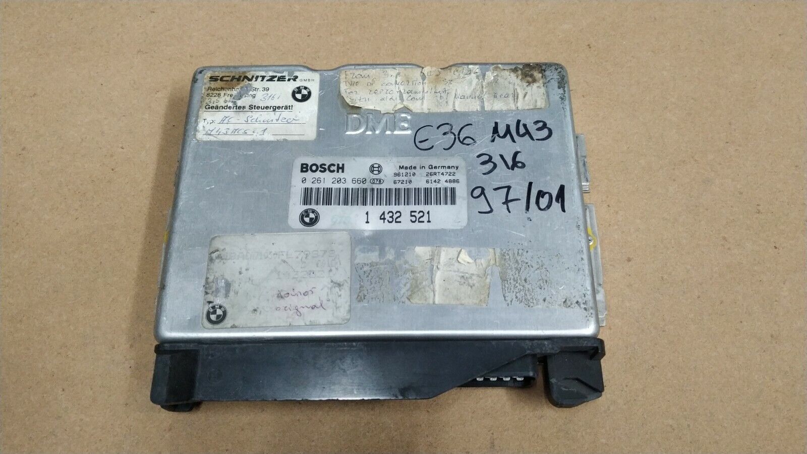 ECU CENTRALINA BMW E36 316 0261203660 1432521 26RT4722