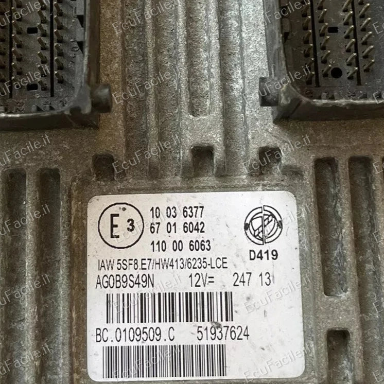 ECU fiat lancia IAW 5SF8.E7 HW413 / 6235-LCE 51937624