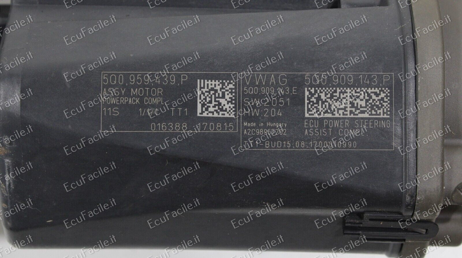 SCATOLA STERZO ELETTROMECCANICA SERVOSTERZO AUDI Q3 VW TIGUAN 2016 IN POI 5Q0959439P 5Q0909143P