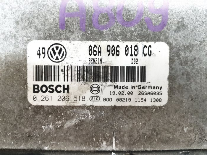 ECU VW GOLF IV AUDI A3 OCTAVIA 1.8 T 0261206518 06A906018CG M 3.8.3