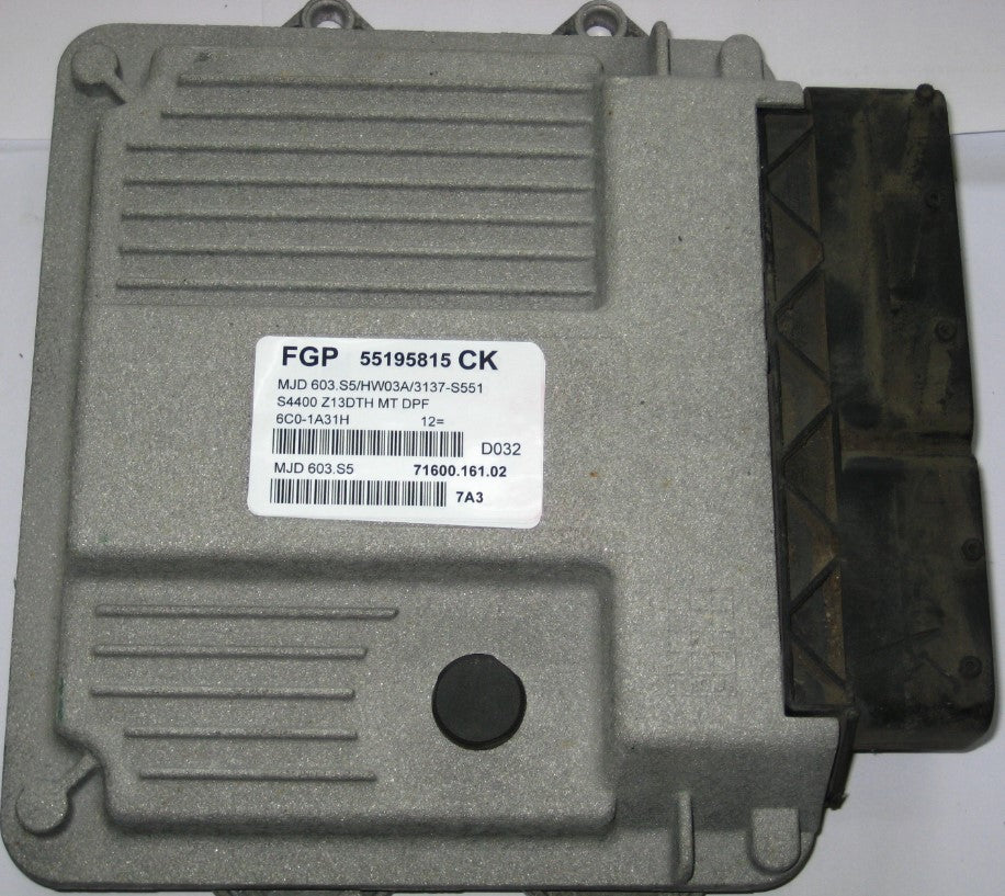 ECU CENTRALINA OPEL CORSA D 1.3 55195815 CK HW03A MJD 603.S5 3137-S551