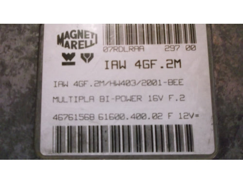 ECU FIAT MULTIPLA (1998-2010) BI-POWER IAW 4GF.2M HW403 46761568