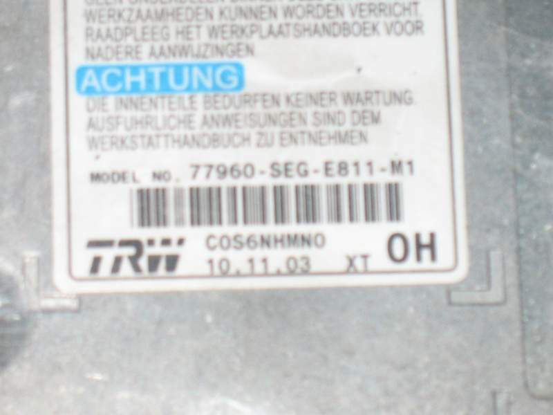 Ecu airbag honda CRV, 779670 SEG E811-M1 TRW
