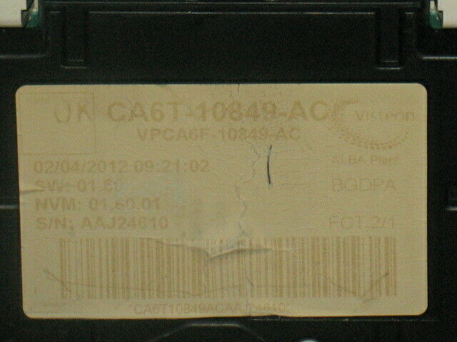 Quadro tachimetro ford fiesta ca6t-10849-ac ca6t10849ac