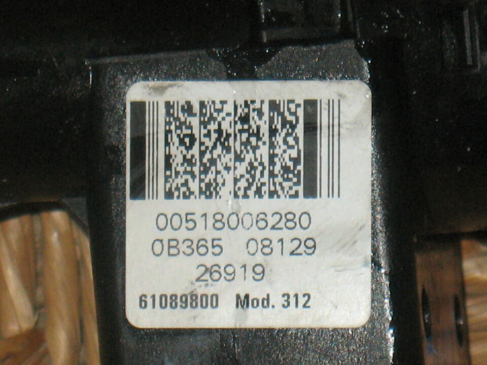 Blocchetto chiave fiat panda 1.2 00518006280 518006280